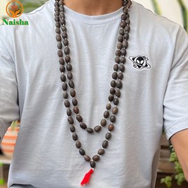 NAISHA ( Pack of 3 Tulsi Japa Mala, Kamal Gatta Mala (Lotus Seeds) & Original Vaijanti Mala White Bead 108+1 Beads