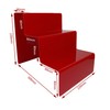 Clear, Black and Red X-Large Acrylic 3 Step Counter Display