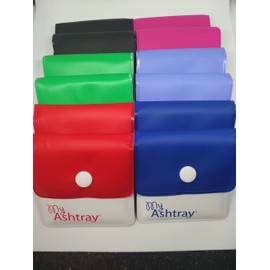 MontCherry Brand Pocket/Purse Ashtray in Assorted Colours - 10 Ashtrays Sold by Trendz