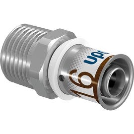 Uponor S-Press Plus MLC Connector 16 mm x 3/4 Inch Male Thread