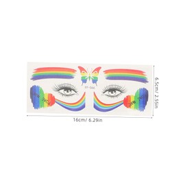 SAFIGLE 15 Sheets Temporary Tattoo Stickers for Pride Day Vivid Body Decals for All Skin Types Lightweight Portable Fashion Stickers for Festivals and Celebrations
