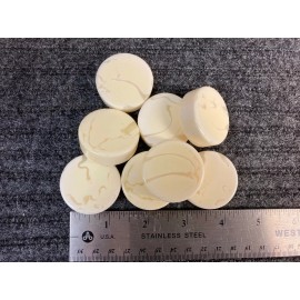 Crisloid 506 Marbled Backgammon Replacement Checker Chip Piece 1.5" IVORY