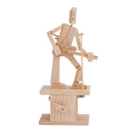TIMBERKITS The Guitarist Self-Assembly Wooden Construction Moving Model Kit