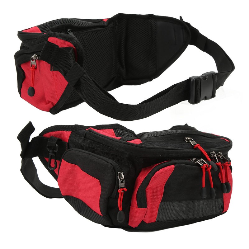 Motorcycle Waist Packbag Oxford Adjustable Belt Large Capacity Racing Fanny
