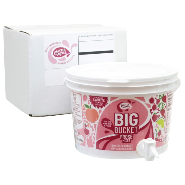 Master of Mixes Frosé Mix, Ready to Use, 96 oz Low-Profile BigBucket, Individually Boxed in Ecommerce Protective Packaging…