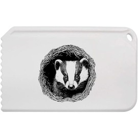 Azeeda 'Badger in a Den ' Plastic Ice Scraper (IC00041267)