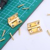 2Pcs Mini Solid Brass Hinges 90 Degree Jewelry Box Hinges