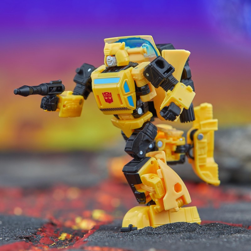 Transformers Legacy Deluxe Class Origin Bumblebee 5.5-inch Converting Action Figure,
