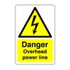 Safety First Display LTD Danger overhead power line sign -