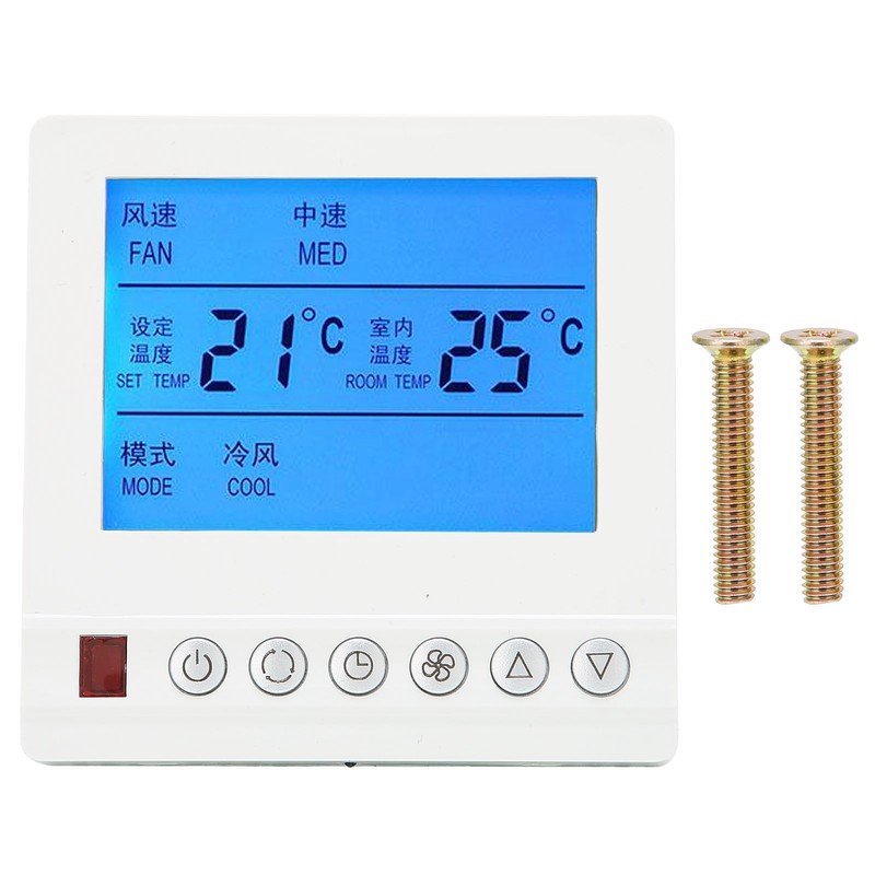 AC220V Smart Thermostat Central Air Conditioning Water Temperature Threespeed Switch