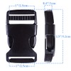 Eyech 20 Pack 1" Quick Side Release Buckles, Adjustable Plastic