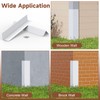 BJADE'S Aluminum Siding Corners Metal Corner Guards for Vinyl Siding,Outside