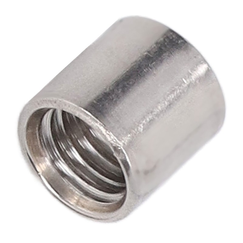 50Pcs Coupling Nut Round 304 Stainless Steel Rod Connector Nut