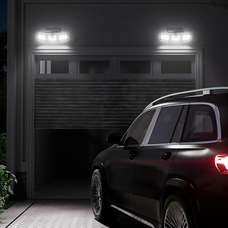 KIBTOY Solar Sensor Outdoor Bright Light Easy to Install, Security