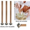 300 PCS Wick Clip for Candle Making Wood Wick Holder