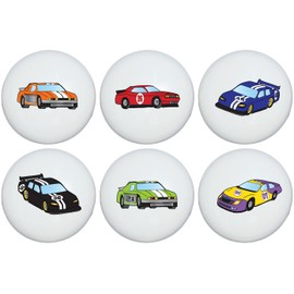Stock Car Race Dresser Drawer Cabinet Knob for Nursery Room Decor