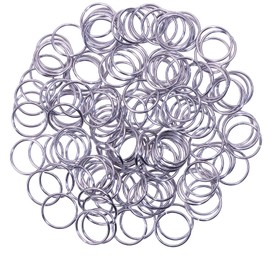Shapenty 150PCS Stainless Steel Open Jump Rings Connectors Jewelry Finding Rings for DIY Charm Craft Making Supplies Earring Necklace Bracelet Choker Key Chain (12mm)