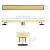 Kuaisailsk Linear Shower Drain ，with Tile Insert Panels ，24 Inch