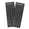 2Pcs Spanish Keyboard Stickers, Spanish Keyboard Replacement Stickers Black Background