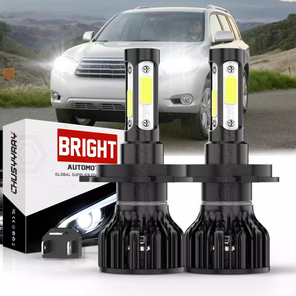 CHUSYYRAY H4 9003 LED Headlight Bulbs White High Low Beam