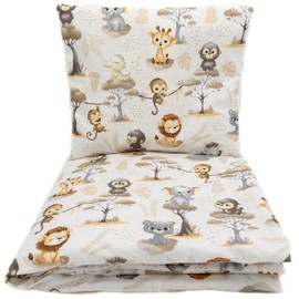 Baby's Comfort Bedding Set Duvet Cover (90 x 120 cm) + Pillowcase (40 x 60 cm), Monkeys