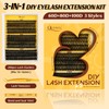 QUEWEL Eyelash Extensions Set, 280 Pieces, Individual Eyelashes, 60 +