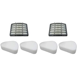 EFP HEPA Vacuum Cleaner Filter Kit for Shark Navigator Lift-Away NV350, NV351, NV352, NV355, NV356, NV357 - Replaces XFF350, XHF350, NV350, NV370 | Includes 2 HEPA Filter + 4 Pre-Filters