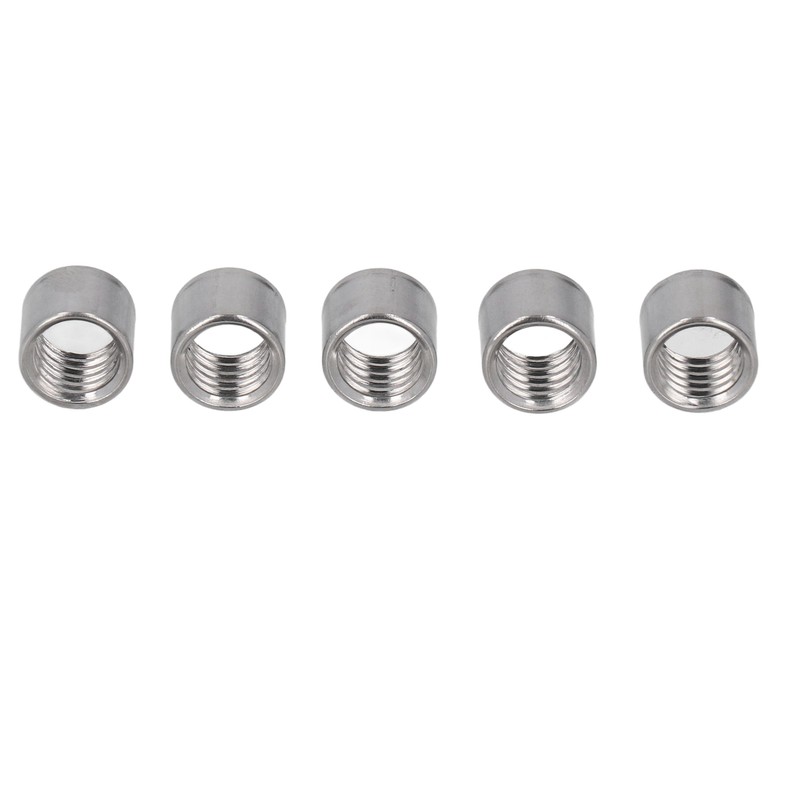 50Pcs M8 Female Thread Coupling Nut Rugged Stainless Steel Maintenance