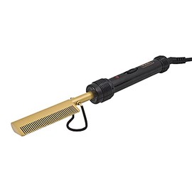 Wahl Afro Mains Electric Straightening Comb Gold / Black Zx698