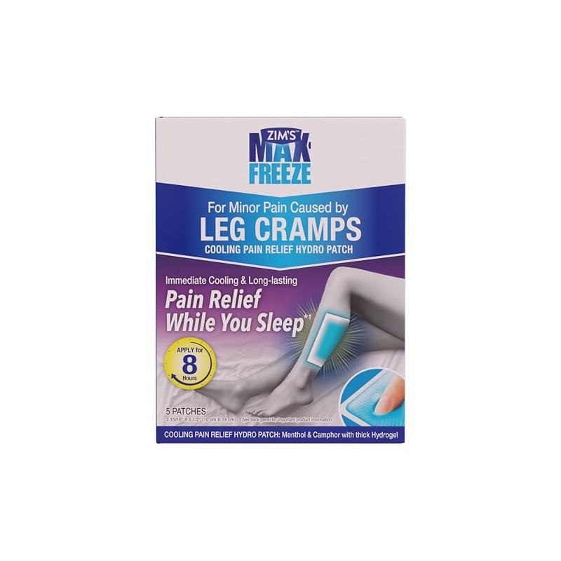 Zims Max Freeze Leg Cramp Patch, 5 Count