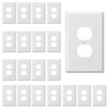Oversized Duplex Outlet Covers 20 Pack Jumbo Duplex Receptacle Outlet