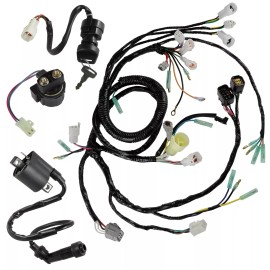 Caltric Wire Harness /Starter/ Ignition Key Switch, Coil Yamaha Warrior YFM350 2002-2004