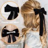 Kryzalite 2 Pieces Velvet Hair Bows Black Hair Band Clips