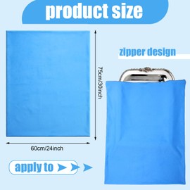 Oudain Silver Storage Bag 24 x 30 Inch Zippered Anti Tarnish Fabric Bag Silver Protector Bags for Jewelry Silverware Flatware Home Kitchen