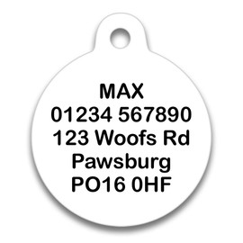 Spoilt Rotten Pets 19mm Be Kind I Am Deaf - Alert Tag Warning Message Cat or Dog Tag Cat Identity Disc, Cat Kitten Dog Puppy ID Tag, Pet Tag Custom Printed with Your Contact Details