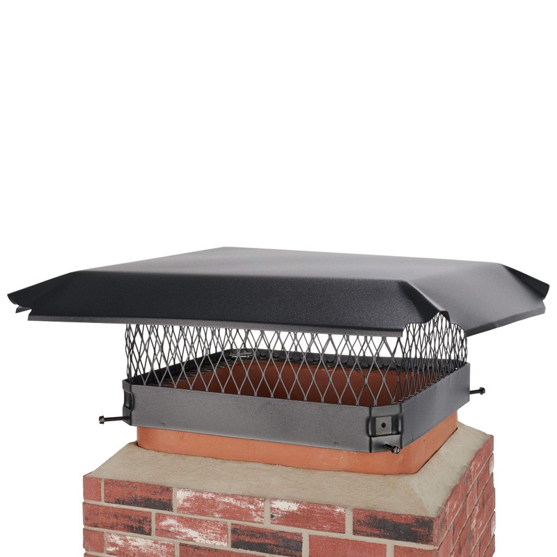 Draft King CBO1515 Bolt On Black Galvanized Steel Single Flue