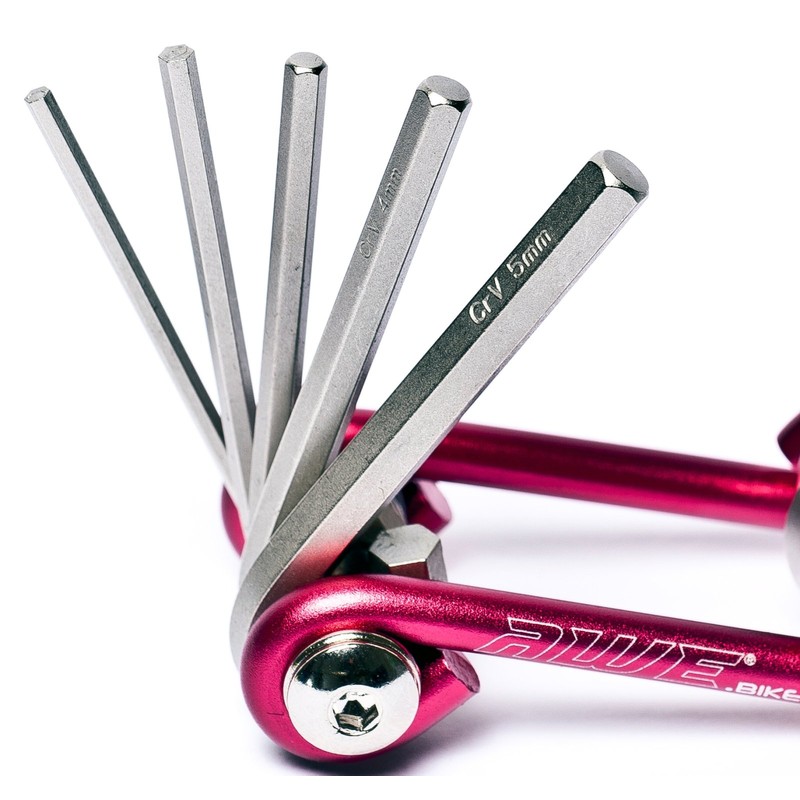 AWE® 8 Piece CR-V Special Hardened Steel Bike/Bicycle Multi Function