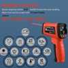MOONASCEND -58°F to 2732°F Infrared Thermometer，50:1 Laser Thermometer Gun for
