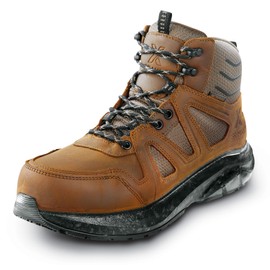 SR Max/Blumaka Ridgway, Men's, Brown, Steel Toe, EH, WP, MaxTrax Slip Resistant, Hiker, Work Boot (8.5 M)