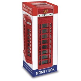 Large Telephone Booth Money Box / Phone Box London Souvenir Bank Souvenir! Souvenir / Speicher / Memoria! A Collectable, Distinctive, London, England British UK Collectable at Wonderfully Discounted Prices! A One-of-a-kind London Souvenir! / Plastic With