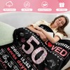 BAOERN 50th Birthday Gift for Her， 1976 Birthday Blanket 50"x60"