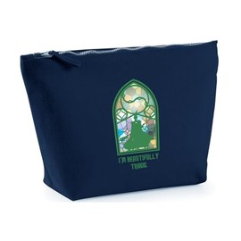Hippowarehouse I'm Beautifully Tragic Printed Make up Cosmetic wash Bag 18x19x9cm