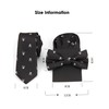 Men's Bowtie & 6cm Narrow Necktie & Pocket Squares 3