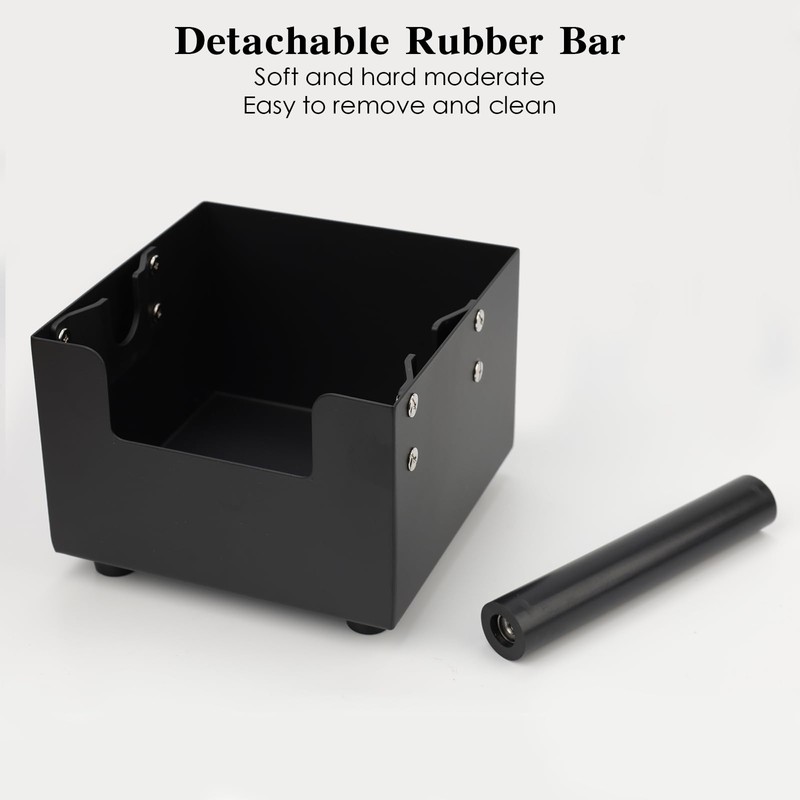 Espresso Knock Box, Stainless Steel Coffee Bag Container, With Steel