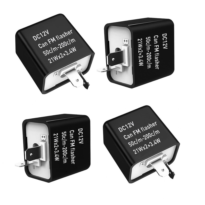 Gebildet 4 x Universal 12 V 2-Pin Flashing Relay, Car