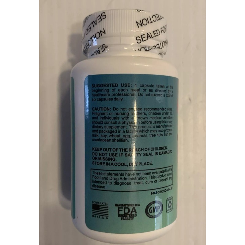 HIBODY Healthy Digestion Vegetable Capsules .Dietary Suplement, 60 Capsules.