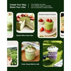 Viberon Té Verde Matcha Ceremonial Orgánico Viberon En Polvo                                                                                          