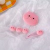 Miry Pink Cerdito Pinza Pelo Pig Set De 3 Cabello