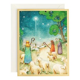 What the Angels Saw Large Boxed Christmas Cards - 16 Cards & 16 Envelopes