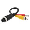 4 Pin Female to RCA Male Adapter DGZZI 20cm/7.87" M12